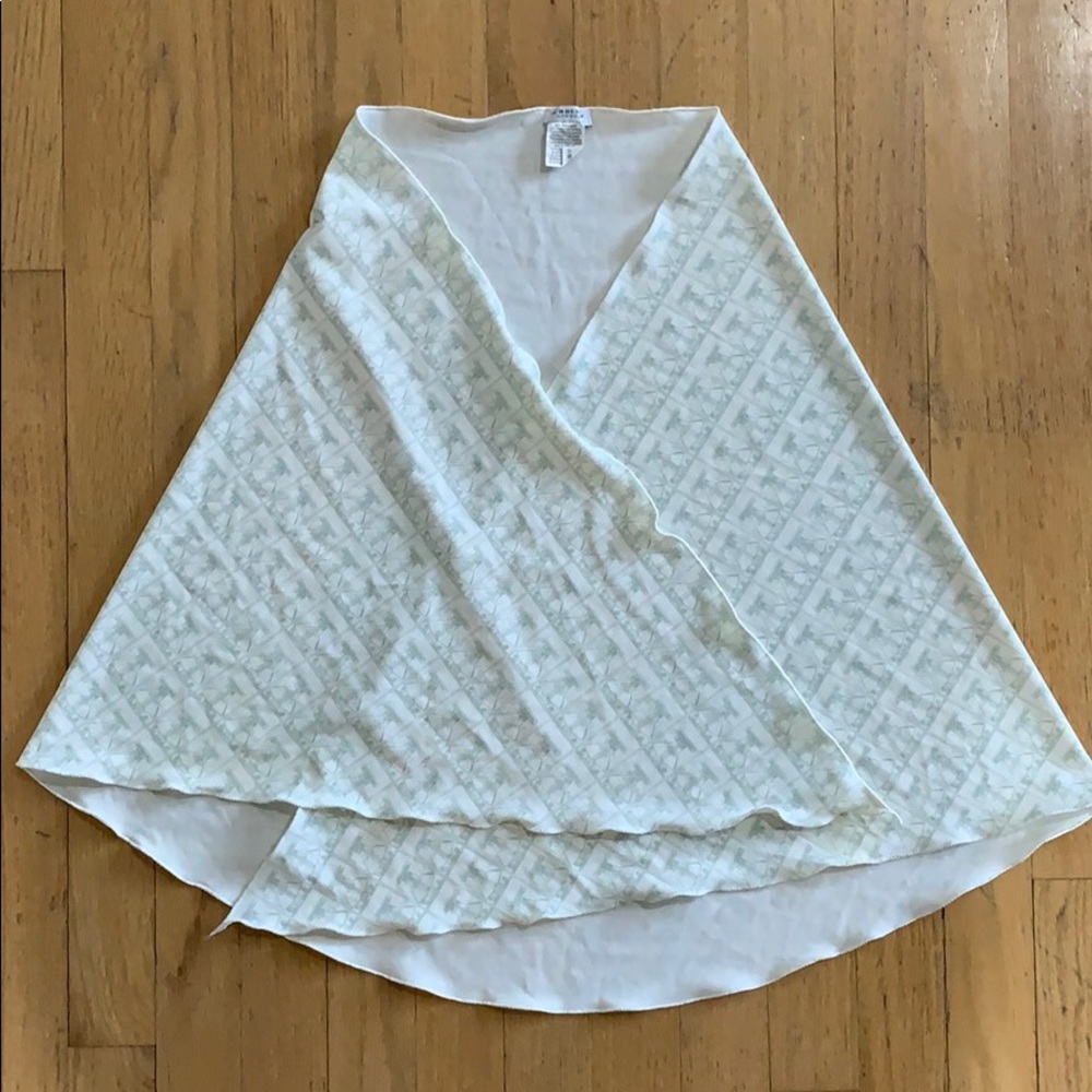 Burberry green and white sarong